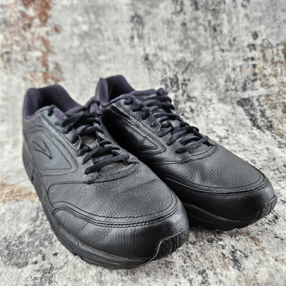 Brooks Addiction Walker Walking Shoes Mens 11.5 Narrow Black Leather 1100391B001